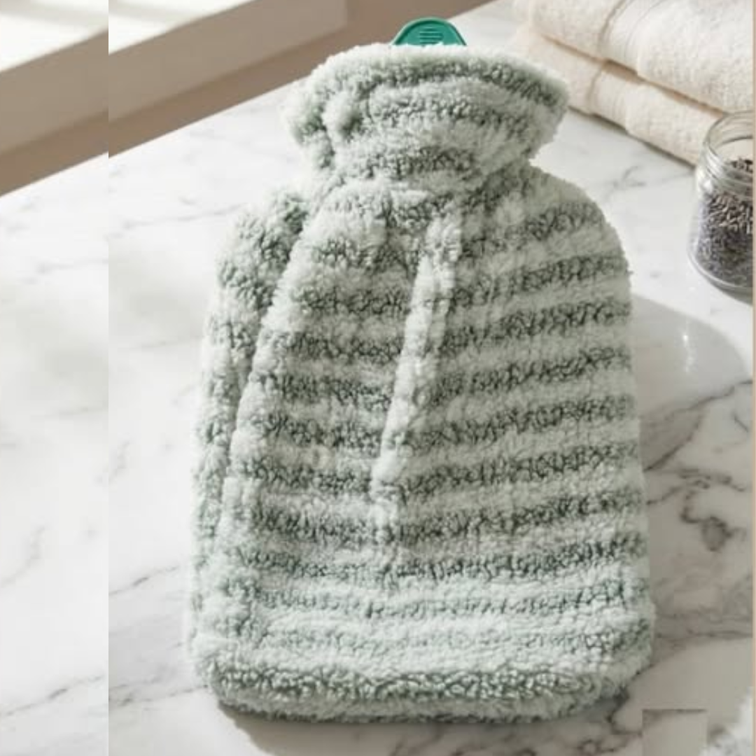 2L Striped Hot Water Bottle