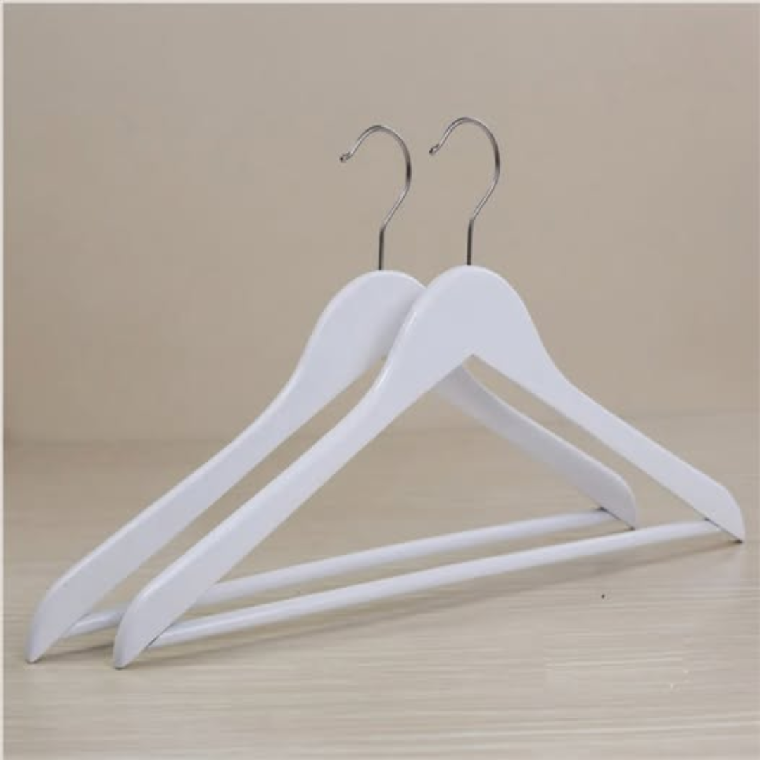 5-piece or 10-piece kids solid wood clothes hangers