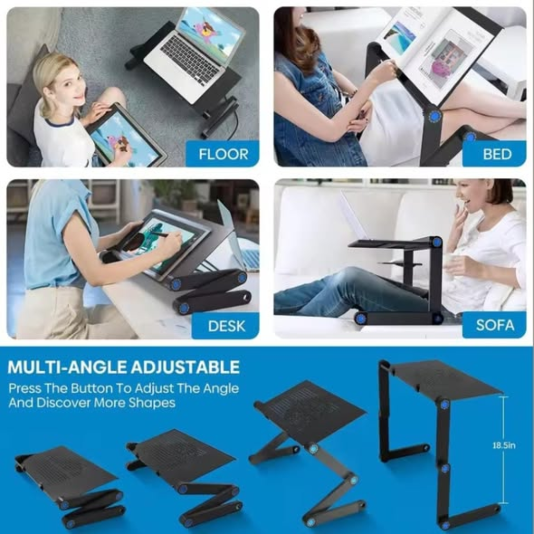 Adjustable Metallic Laptop Stand