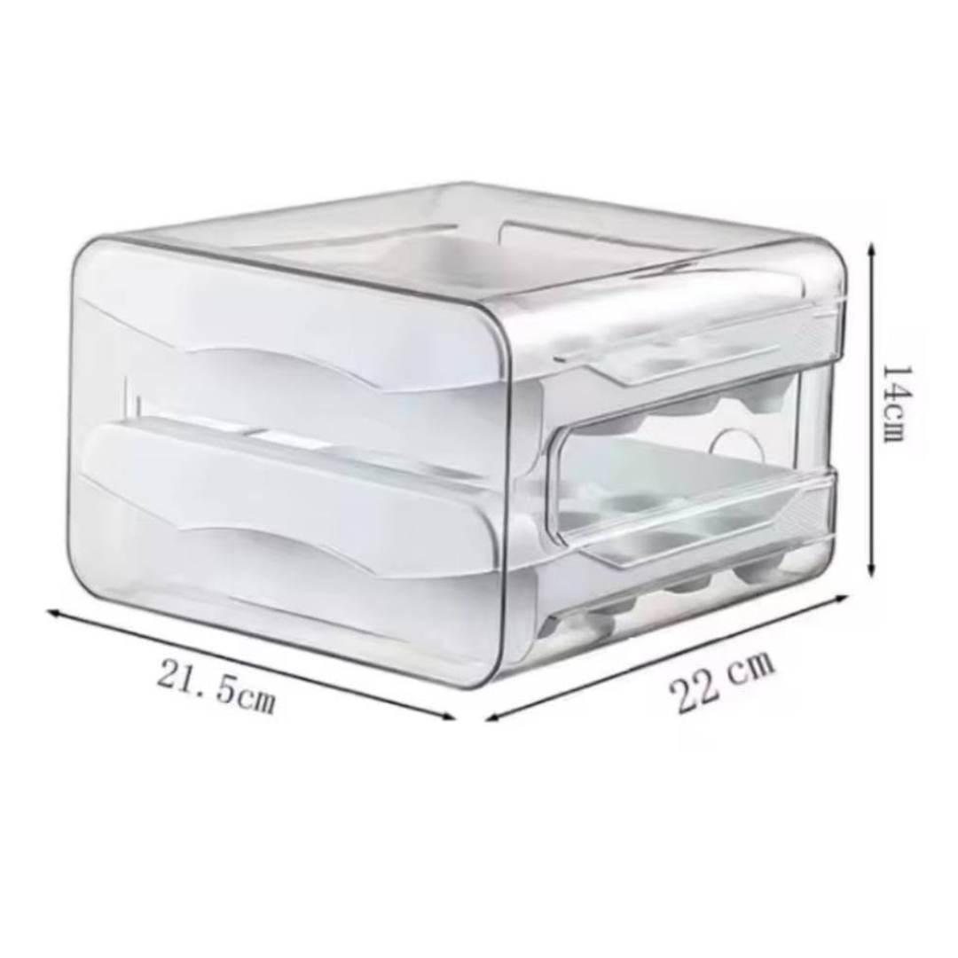 Double Layered Acrylic Egg Storage Tray