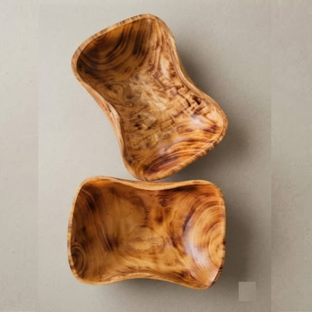 Handcrafted Wooden Fruit Bowl