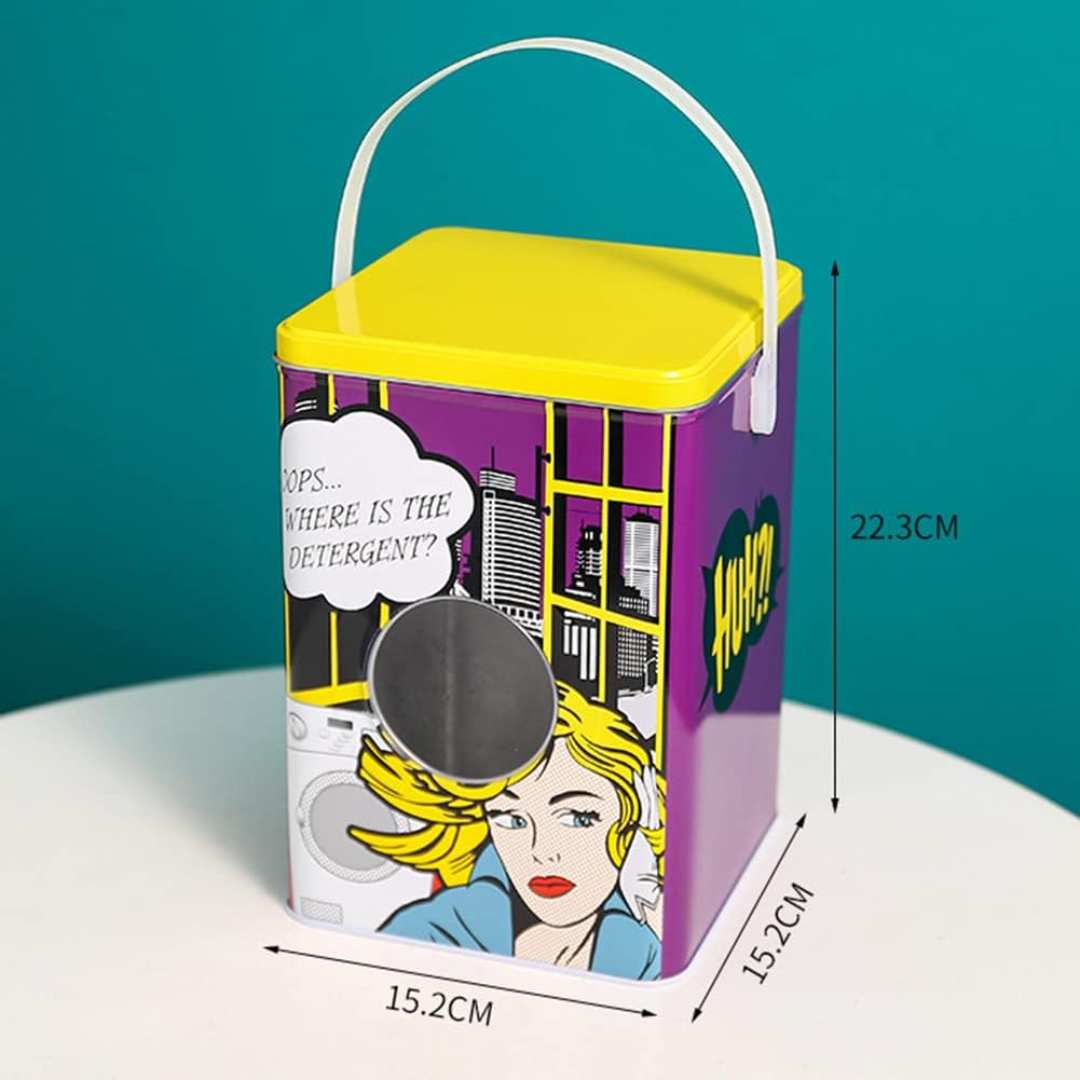 Washing Machine shaped laundry detergent storage box