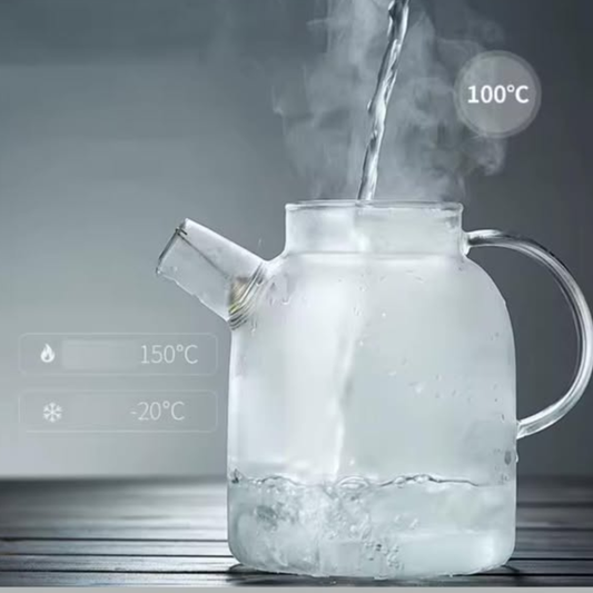 1.8 Litre Heat-Resistant Glass Teapot 