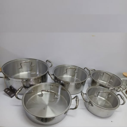 10-Piece Tri-Ply Stainless Steel Cookware Set (VK 98)