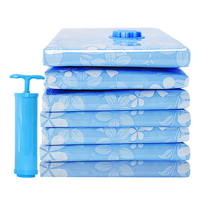 11-Piece vacuum compression storage bag set with hand pump