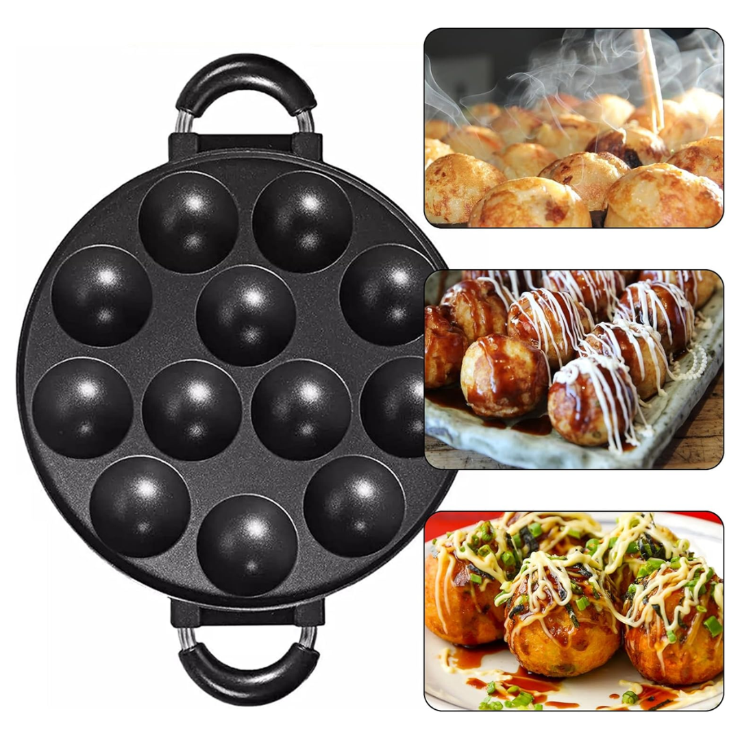 12-Hole Heavy Die-Cast Vitumbua Pan