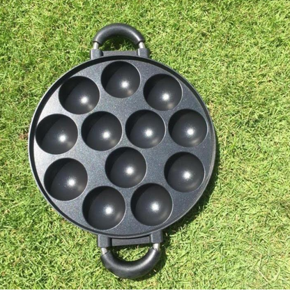 12-Hole Heavy Die-Cast Vitumbua Pan
