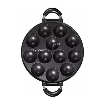 12-Hole Heavy Die-Cast Vitumbua Pan