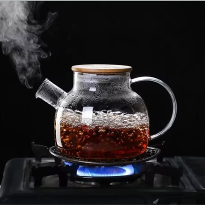 1 Litre Heat-Resistant Glass Teapot 