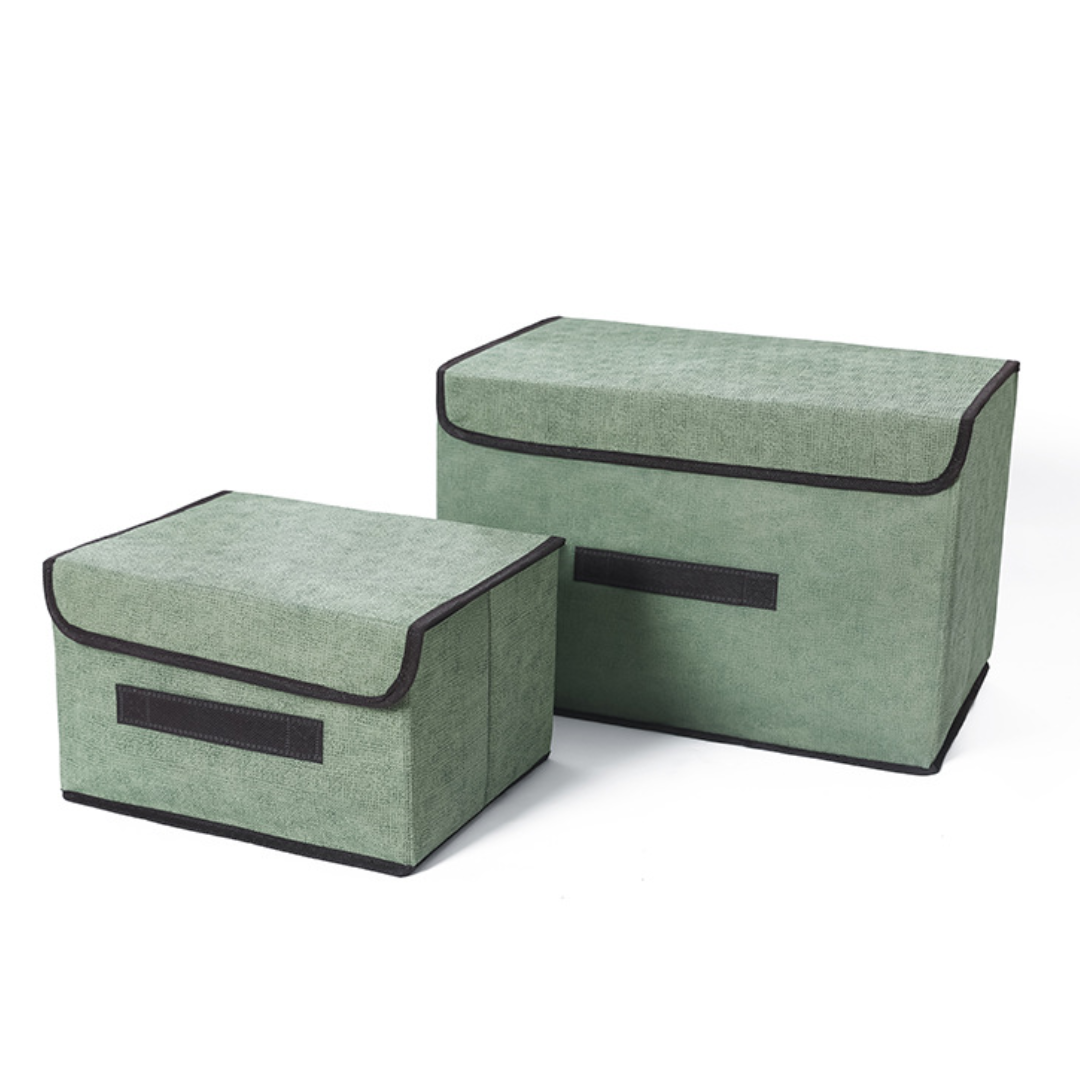2-Piece foldable storage box home organizer set
