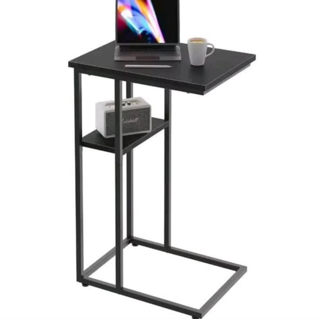2-Tier Metallic Side Table