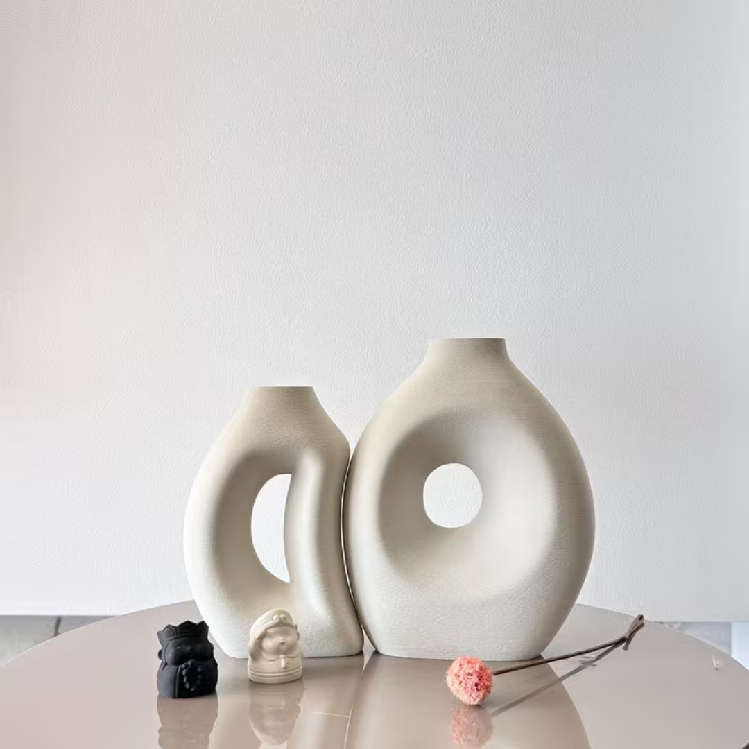 2-in-1 Decorative Doughnut Vase
