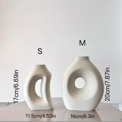 2-in-1 Decorative Doughnut Vase