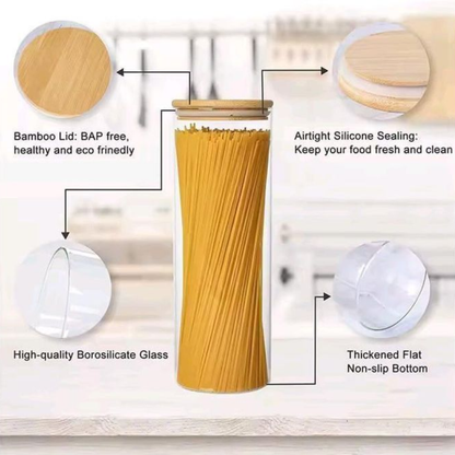 2000ml Glass Cereal and Spaghetti Storage Container