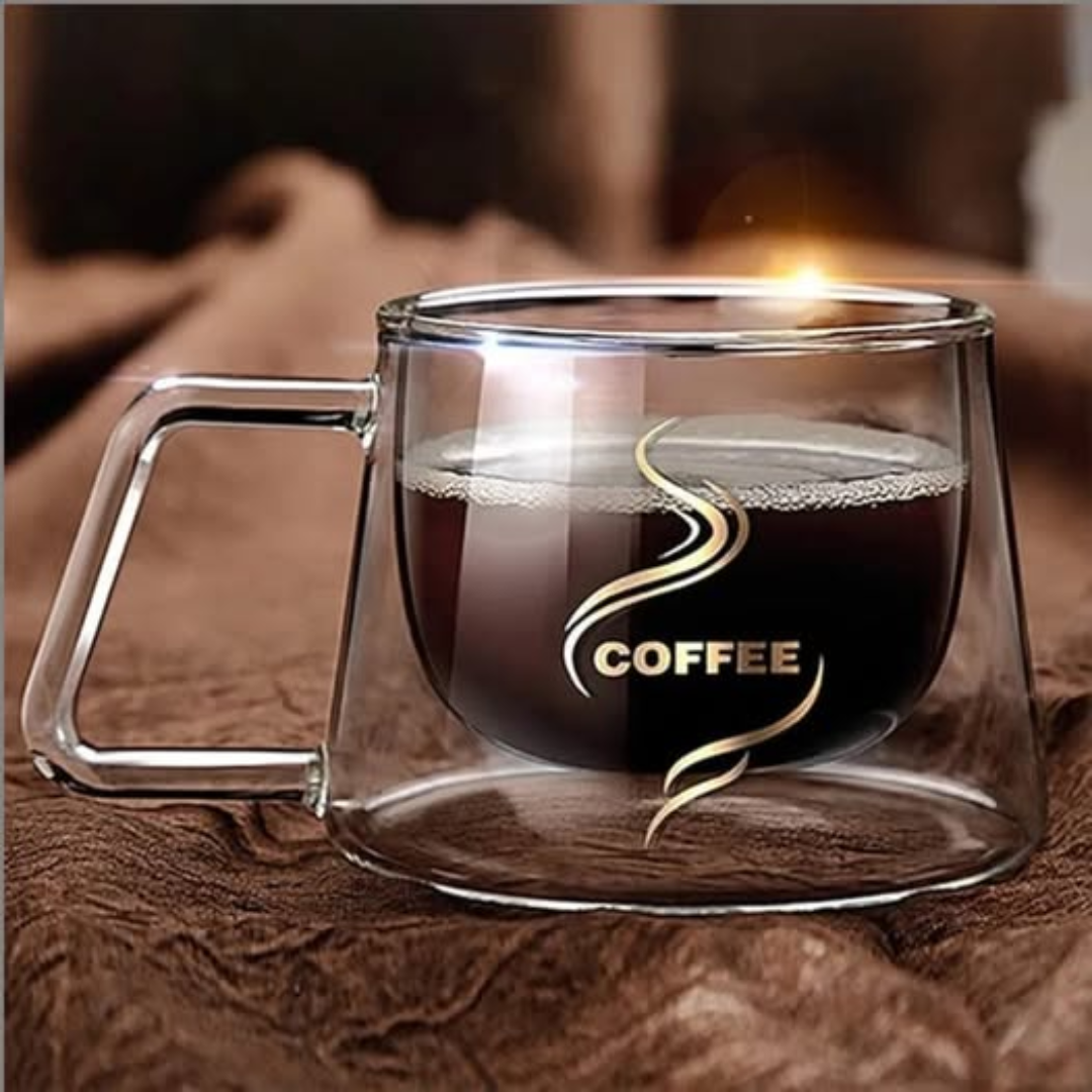 200 ml Double Wall Borosilicate Coffee Cups 