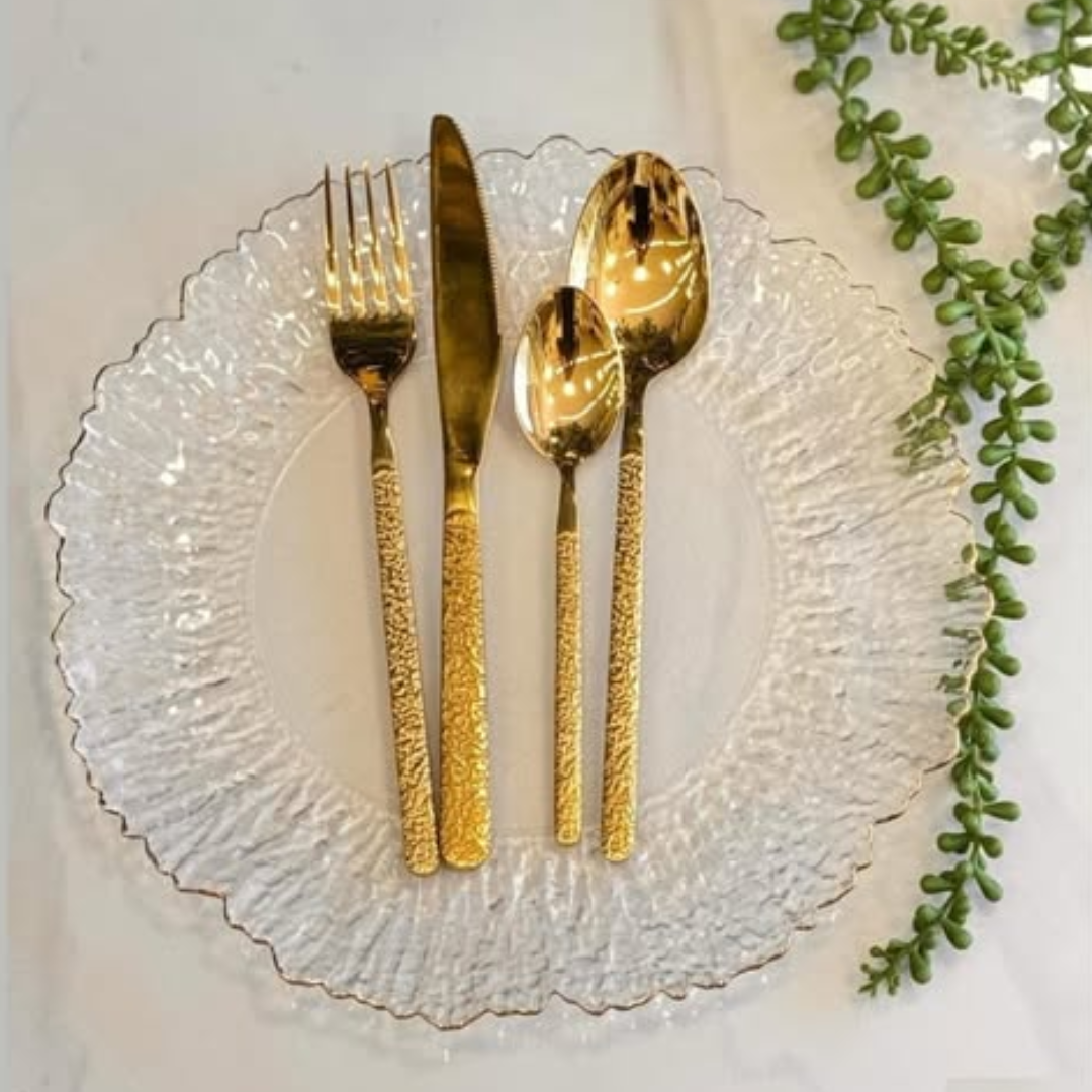 24-Piece Luxury Stainless Steel Cutlery Set