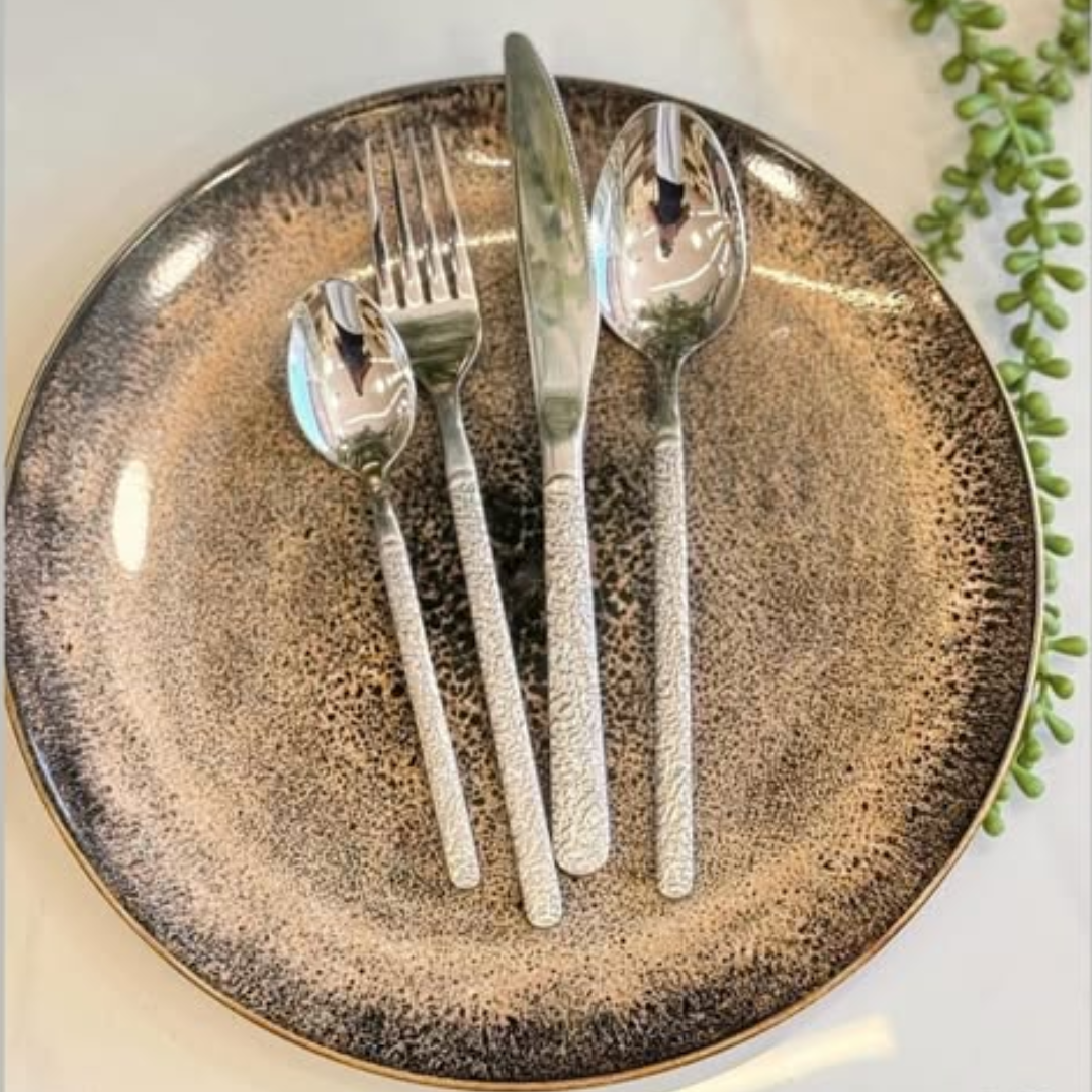 24-Piece Luxury Stainless Steel Cutlery Set