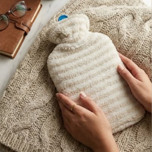 2L Striped Hot Water Bottle