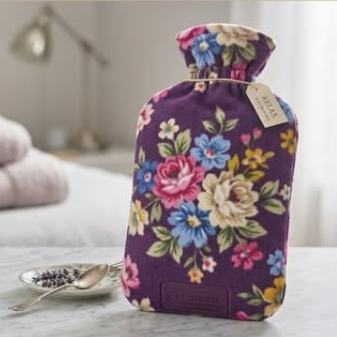 2L Velvet-Covered Hot Water Bottle