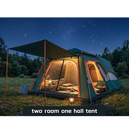 2 Room 1 Hall Camping Automatic Tent