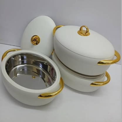 3-Pcs Luxury Forever Gold Hotpot Set