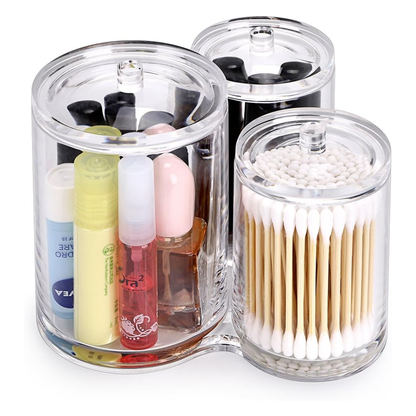 3-in-1 Acrylic Round Makeup Organizer