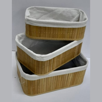 3-in-1 Handwoven Rattan Storage Baskets