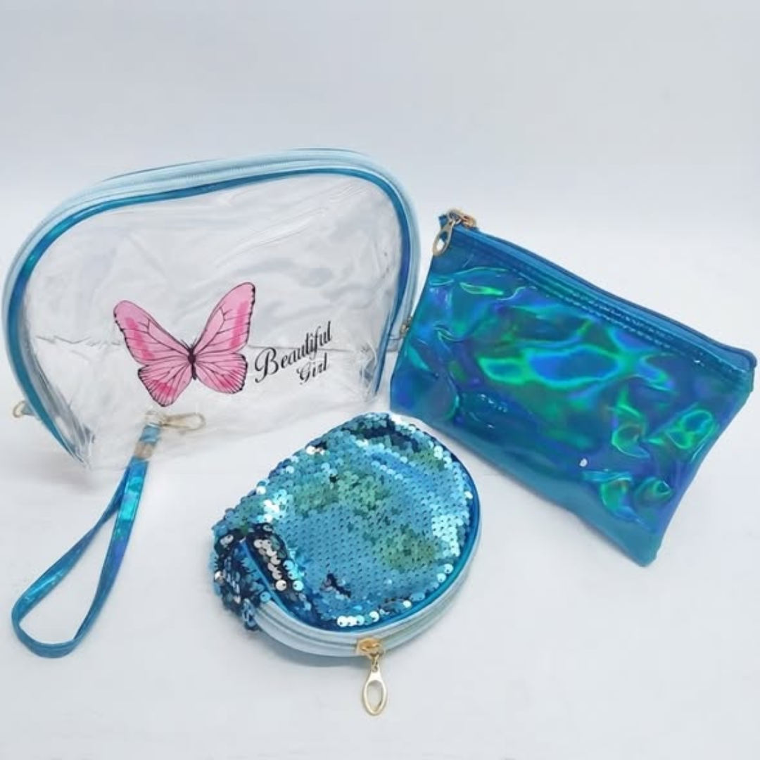 3-in-1 Makeup Pouch Set