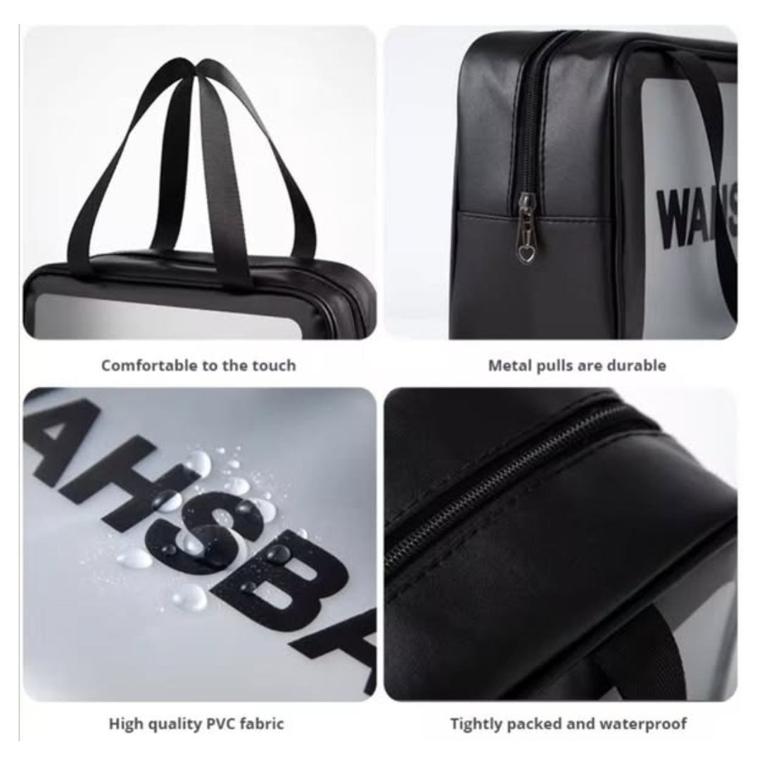 3-in-1 Transparent Makeup Organizer Bag