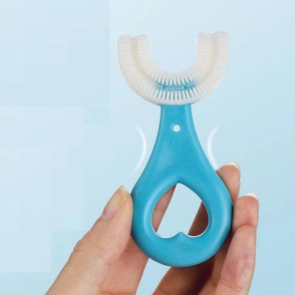 360-Degree U-shaped silicone baby toothbrush