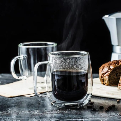 380 ml Double Wall Borosilicate Coffee Cups