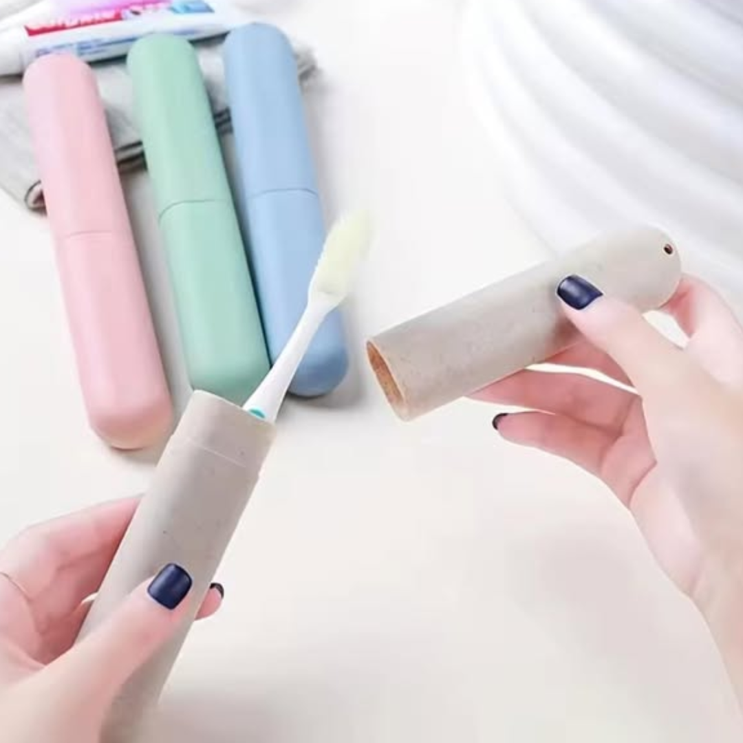 4-Piece Travel Toothbrush Holder Set