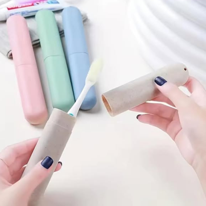 4-Piece Travel Toothbrush Holder Set