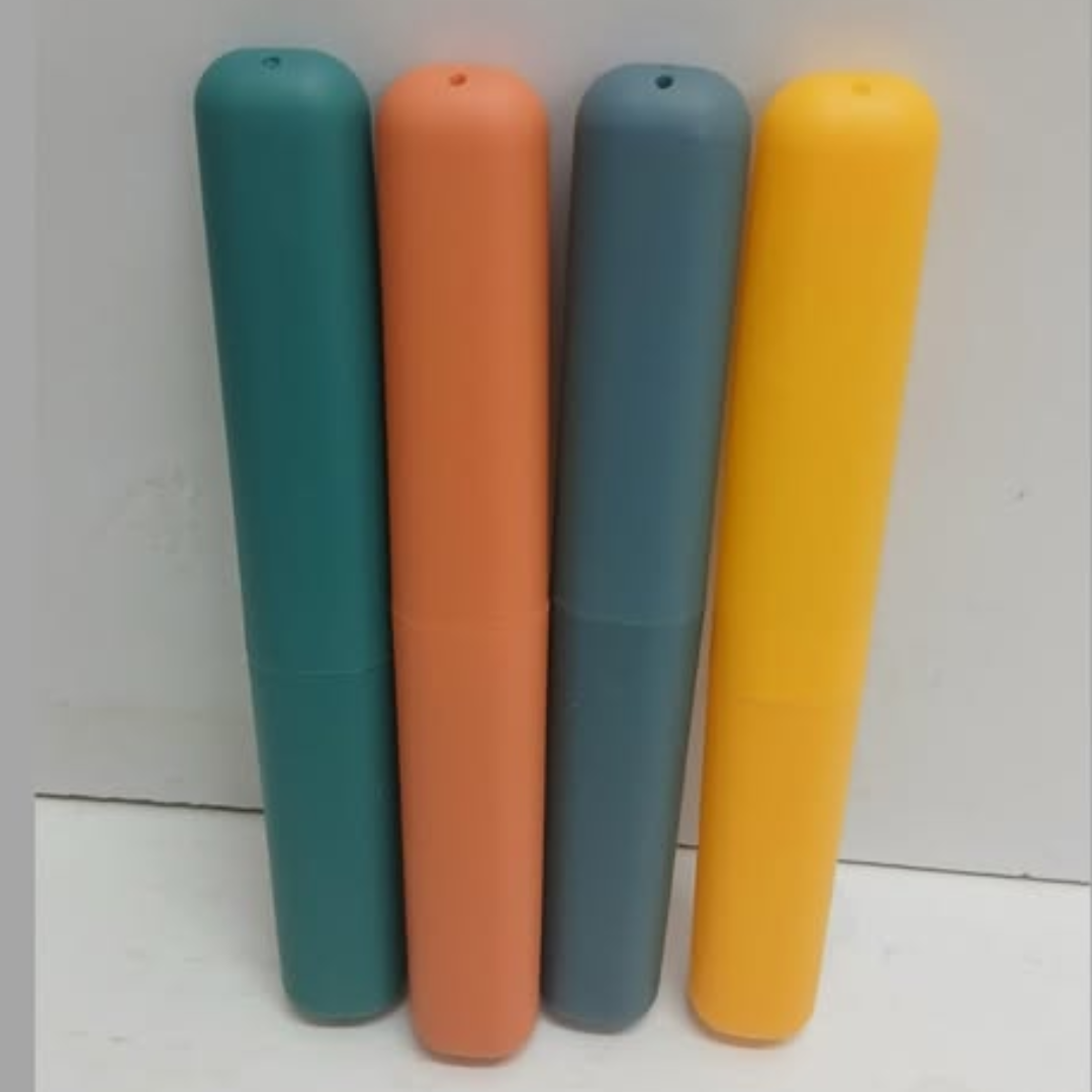 4-Piece Travel Toothbrush Holder Set