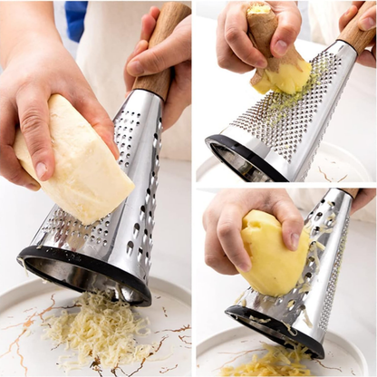 4-sided portable multifunctional grater