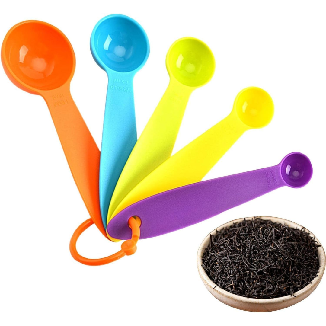 5-Pcs Colourful Measuring Spoons Set
