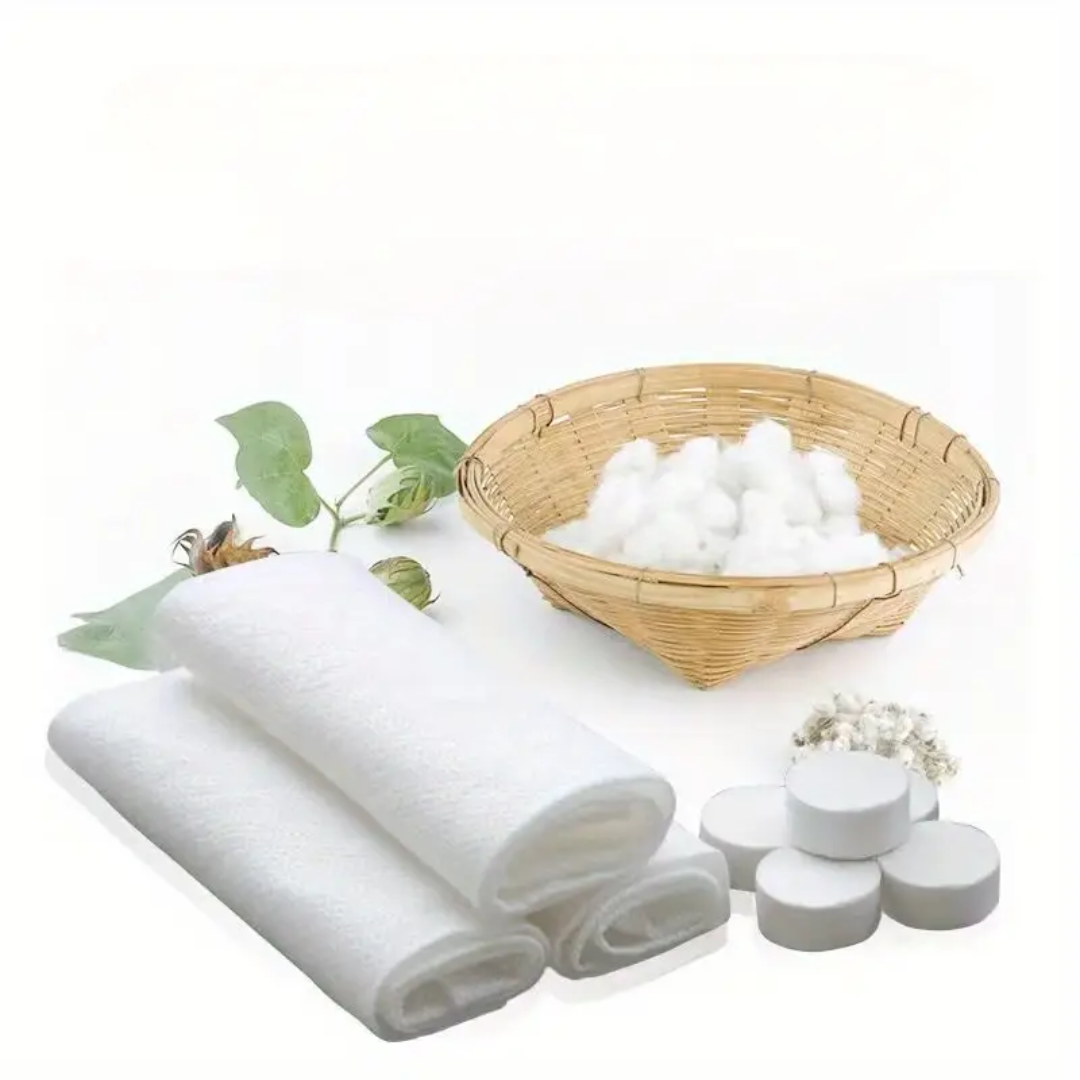 50-Piece compressed travel towel pack