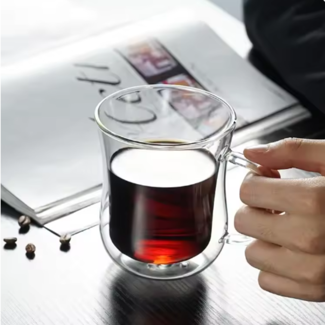 500 ml Double Wall Borosilicate Coffee Mugs
