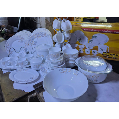 58-Piece Elegant Ceramic Dinnerware Set