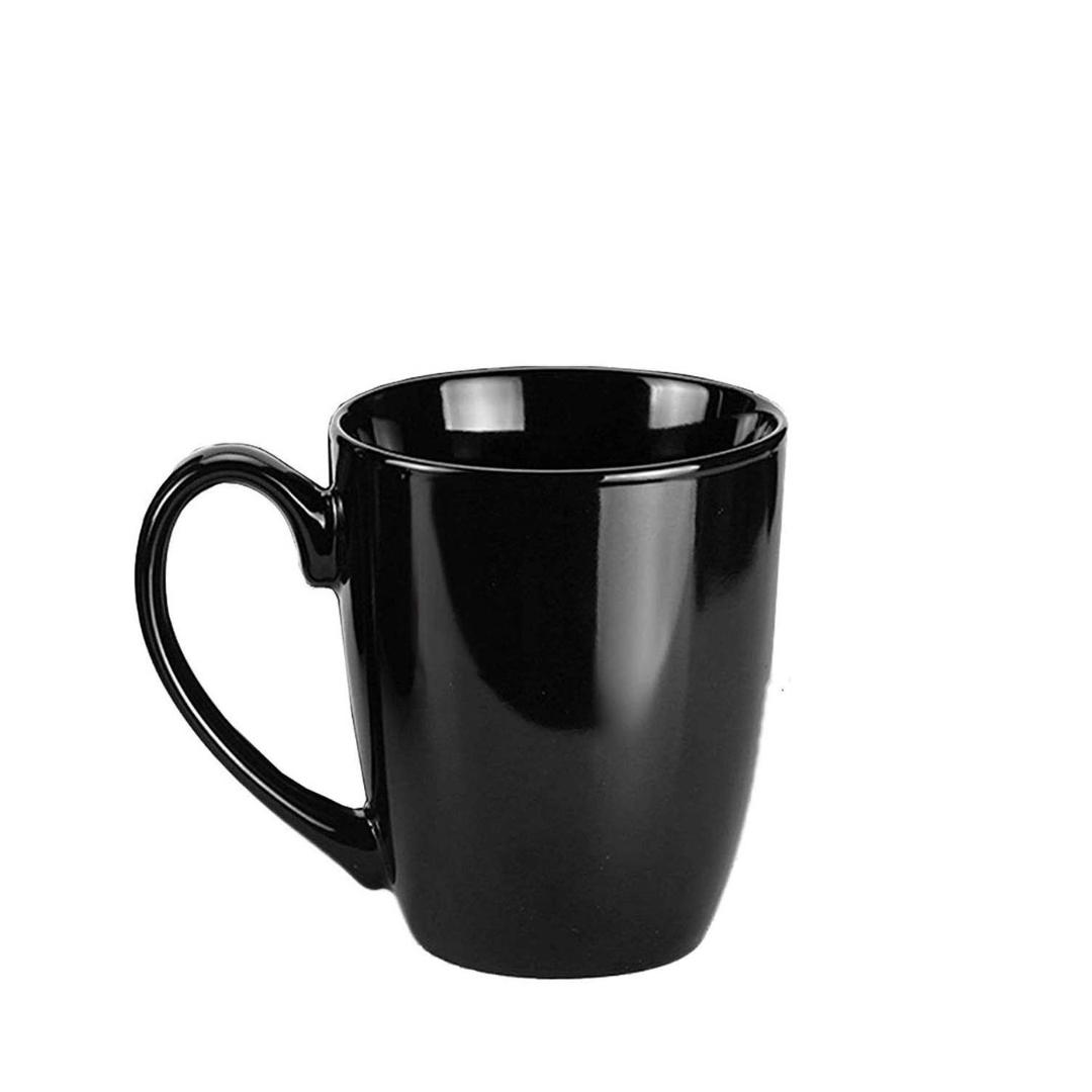 6-Piece Black Ceramic Mug Set