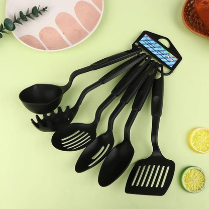 6-Piece Non-Stick Plastic Cooking Spoons Set6
