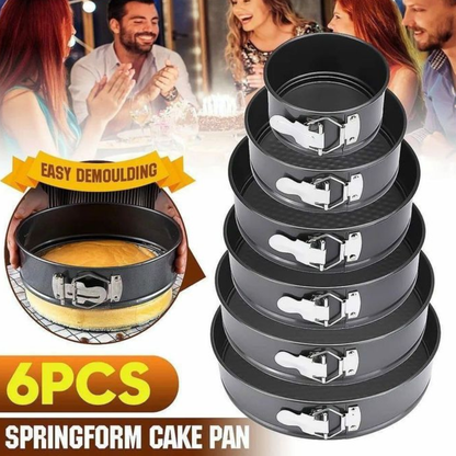 6-Piece non-stick round baking tins set