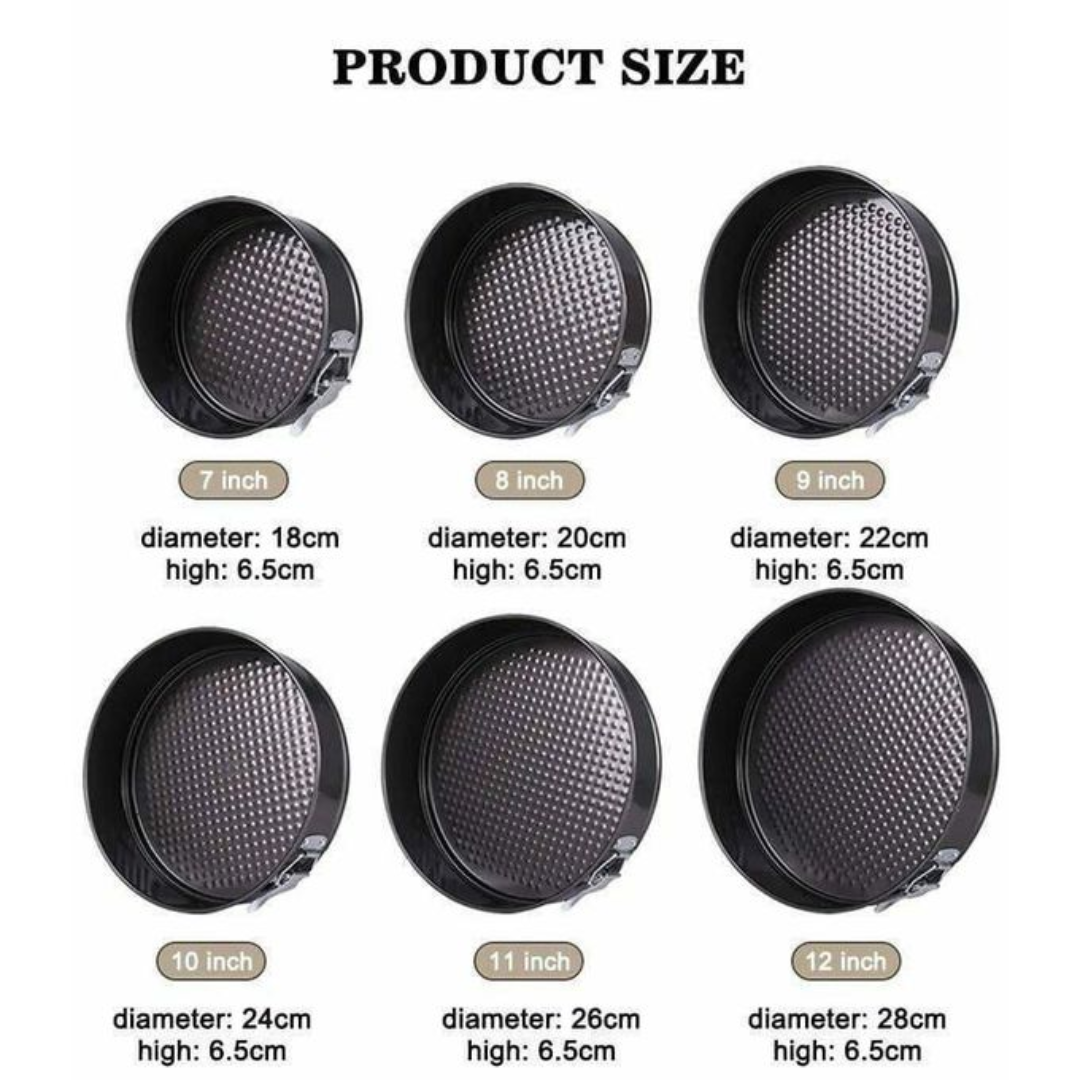 6-Piece non-stick round baking tins set