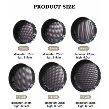 6-Piece non-stick round baking tins set