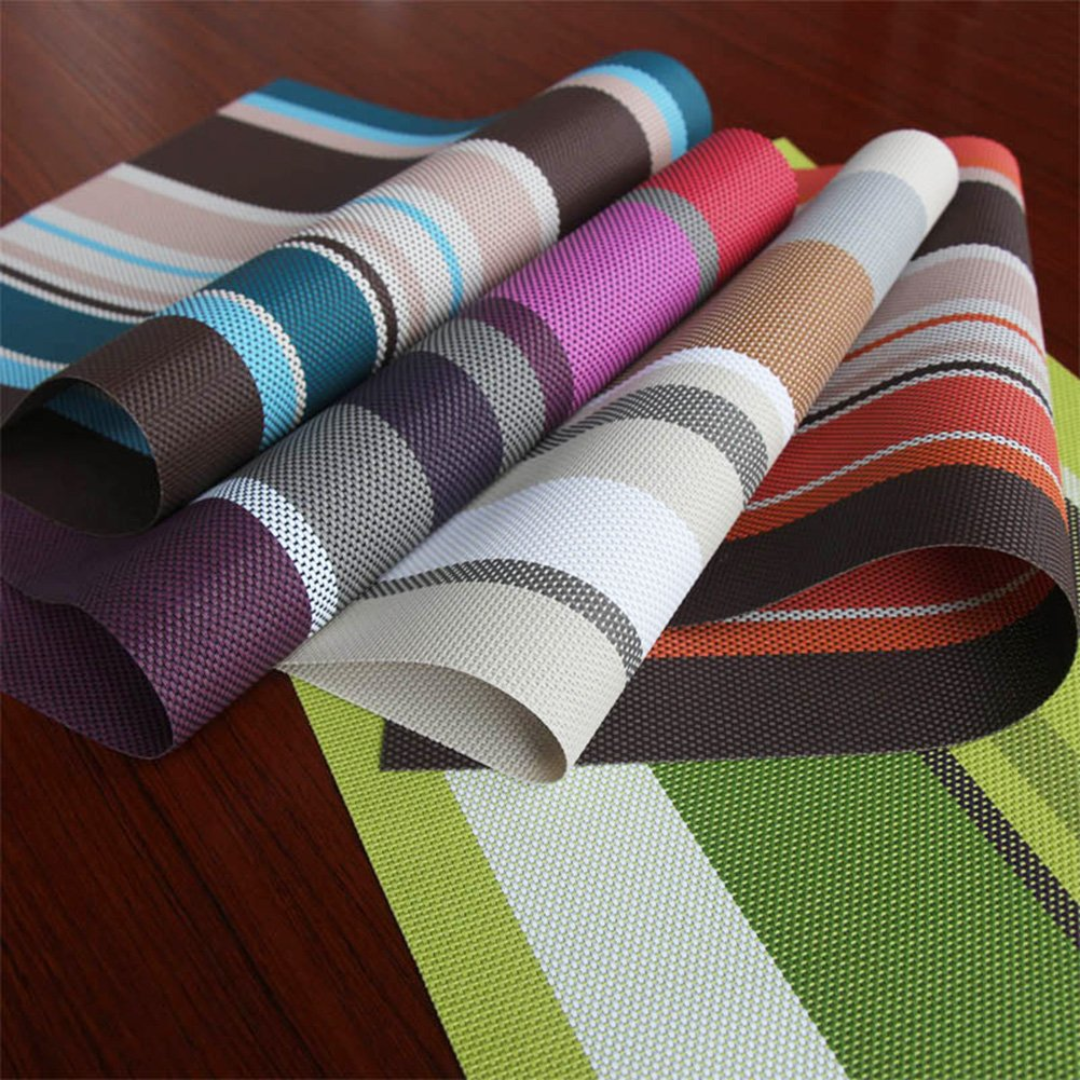 6-piece rectangular dining table placemat set