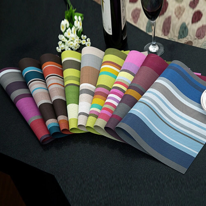 6-piece rectangular dining table placemat set