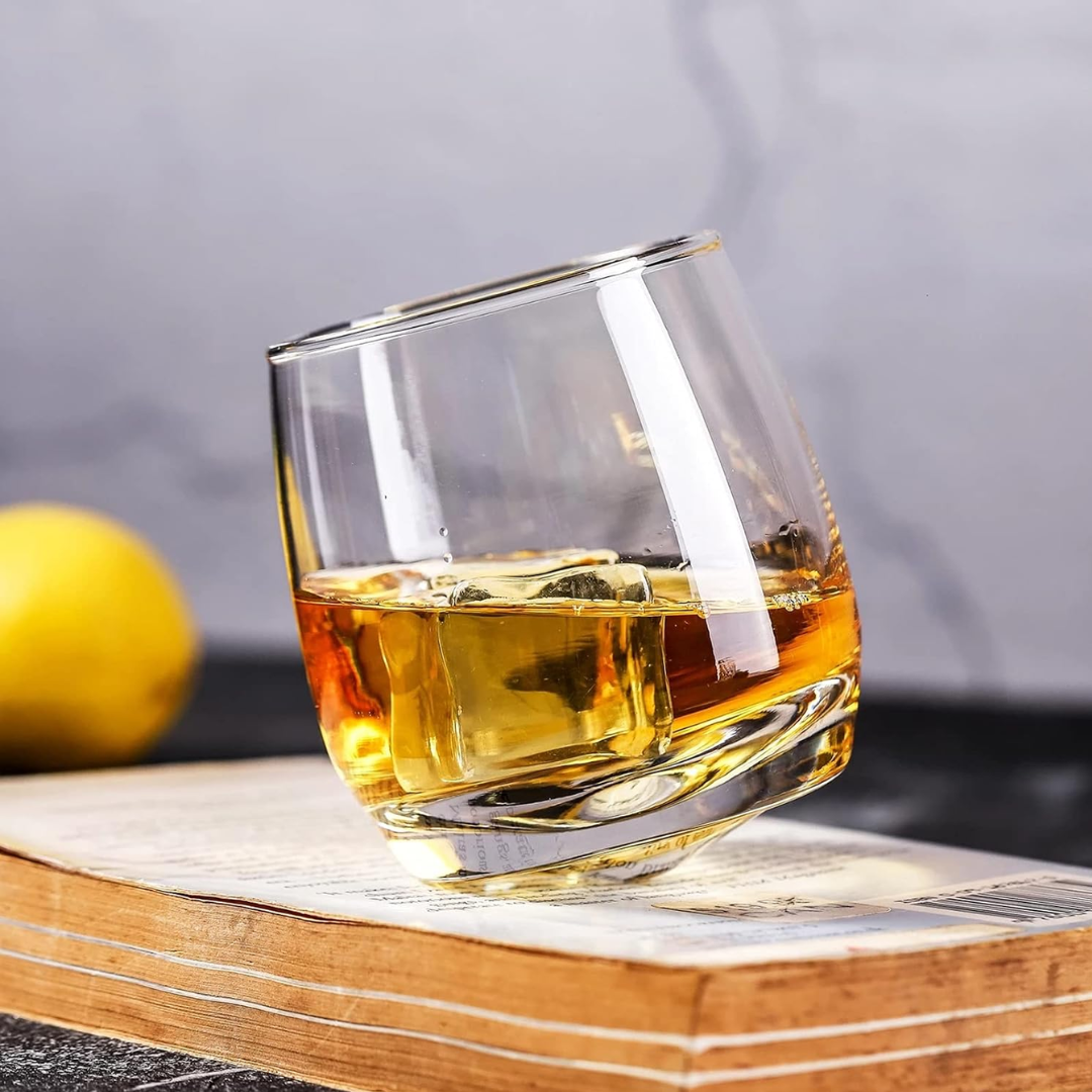 6 Set Tilting Wobbling Cuba Whiskey Glass