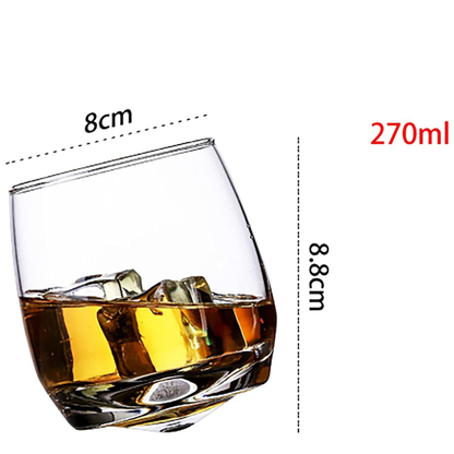 6 Set Tilting Wobbling Cuba Whiskey Glass