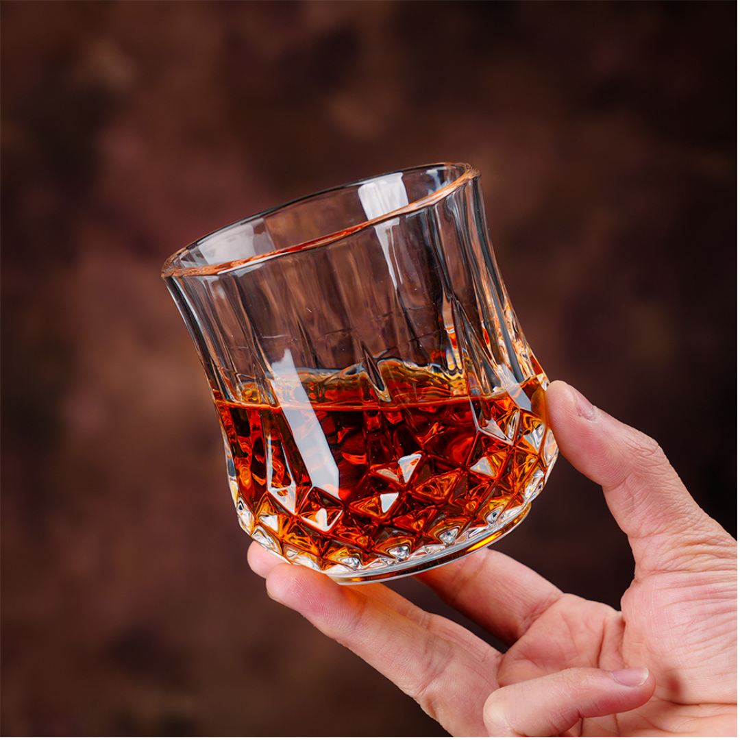 6 pcs crystal short / whiskey glasses set