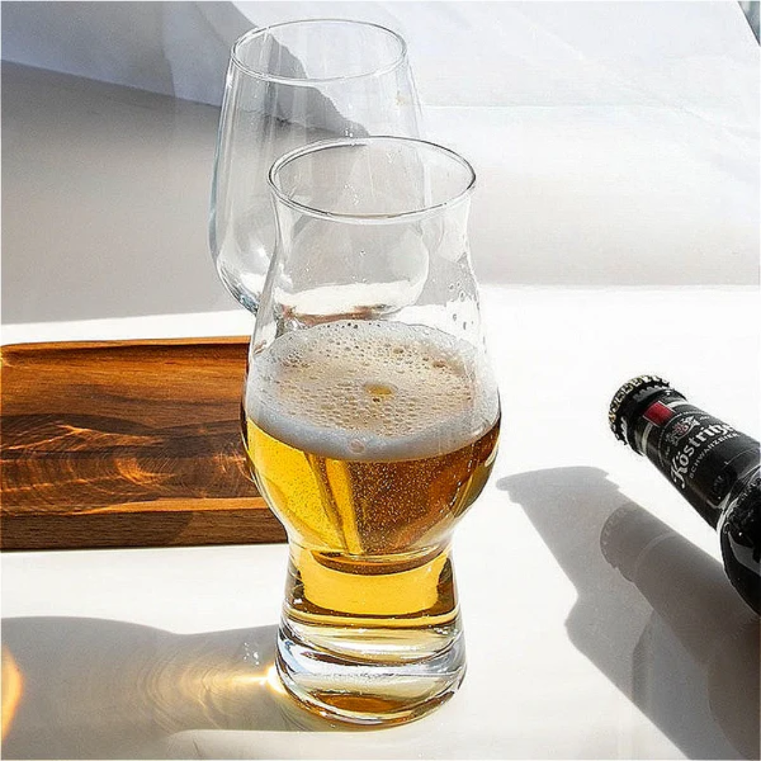6 set sculptured birrateque stackable tulip glass (460 ml)
